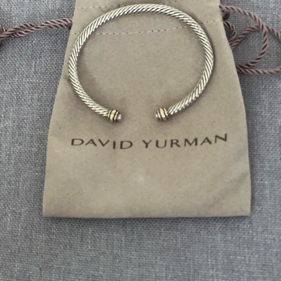 David Yurman Cable Bracelet Sliver/ Gold - Picture 4 of 4